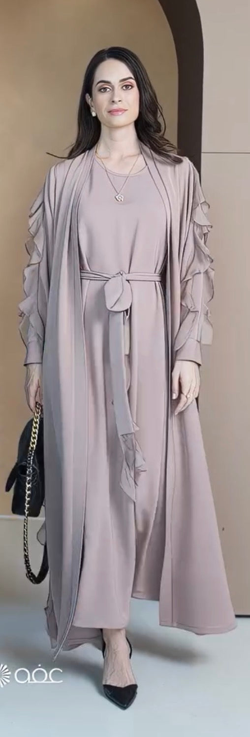 Abaya tendance 2026 🌞 2 pieces